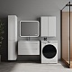 Style Line Тумба с раковиной Бергамо Мини 80 подвесная Люкс Plus антискрейтч белая глянцевая – фотография-19